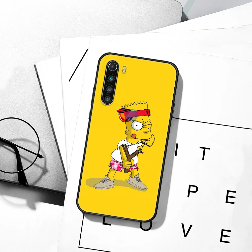 

Funny Cartoon Simpsone Homer J Phone Case For XIAOMI Redmi 8 9 9C Note 6 7 8 9 9S K20 K30 K40 Pro Plus black Waterproof Soft