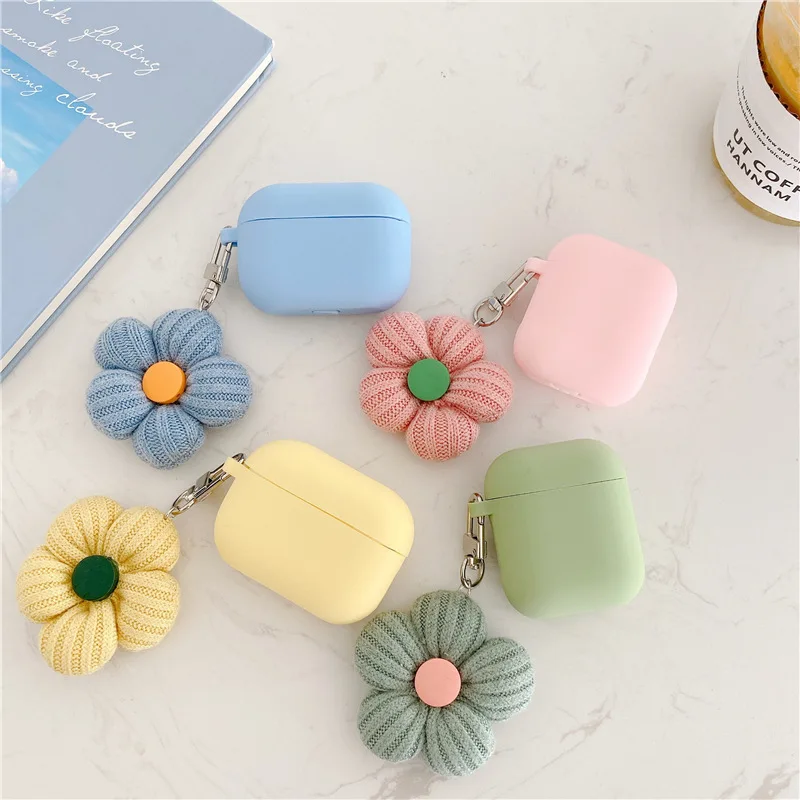 

For AIrpods 1/2 Case,Cute Flower Case For AIrpods Case,Soft Silicone Earphone Cover For Apple Airpods Pro Case For Girls