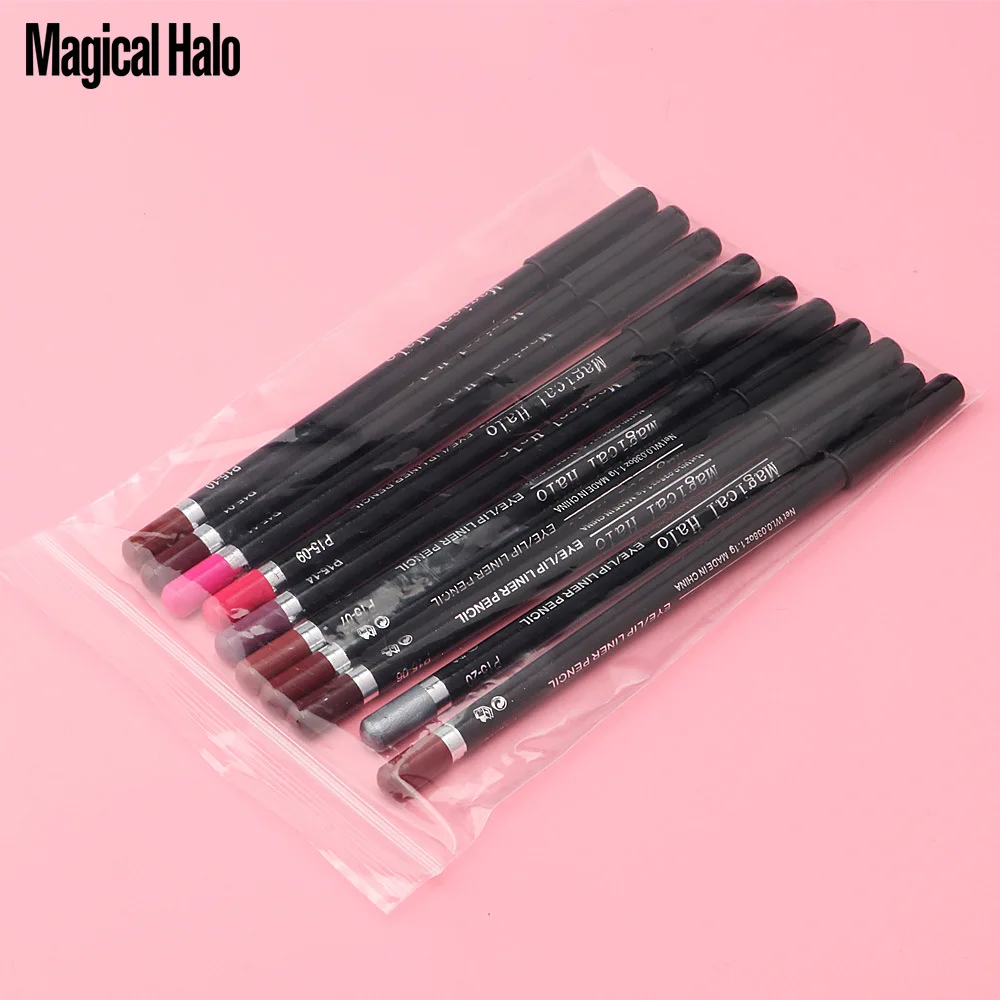 Easy to color lip liner / eyeliner 10 color lasting makeup does not fade waterproof lip liner makeup wholesale drop shiping