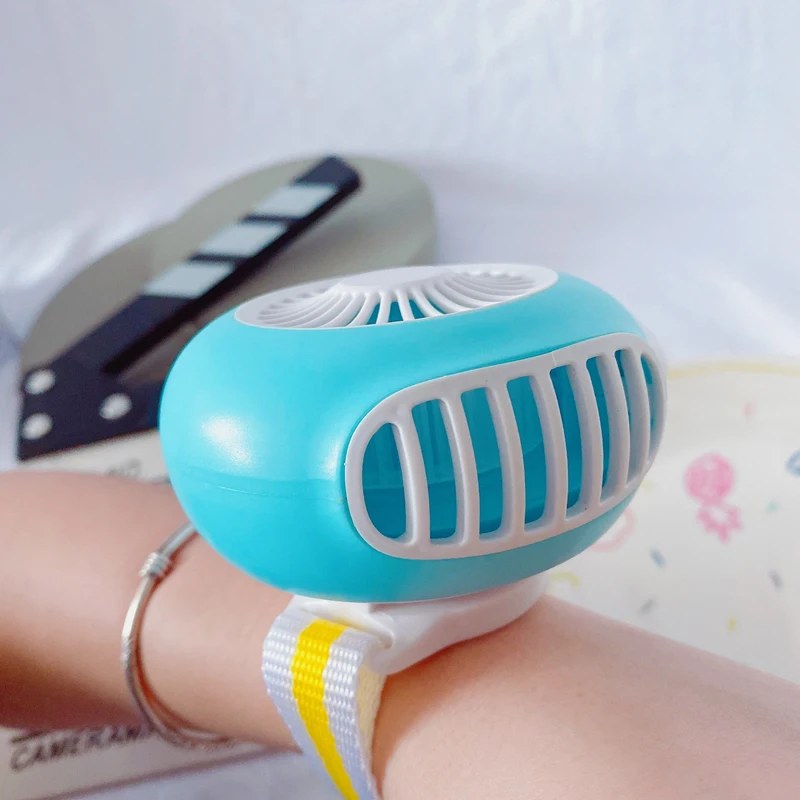 Носимые наручные вентилятор мультфильм детский веер мини ручной для путешествий