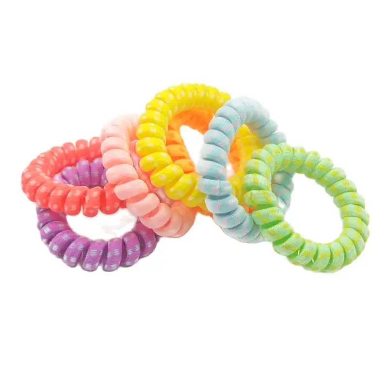 50 шт./лот тканевая повязка для волос на телефонный провод тканевый держатель