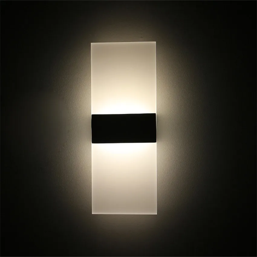 Светодиодный ные настенные светильники комнатный современный акриловый