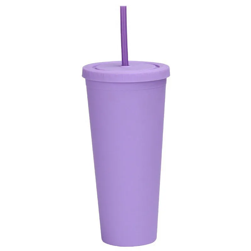 700 мл многоразовые креативные чашки пластиковая кружка с крышкой многоцветная