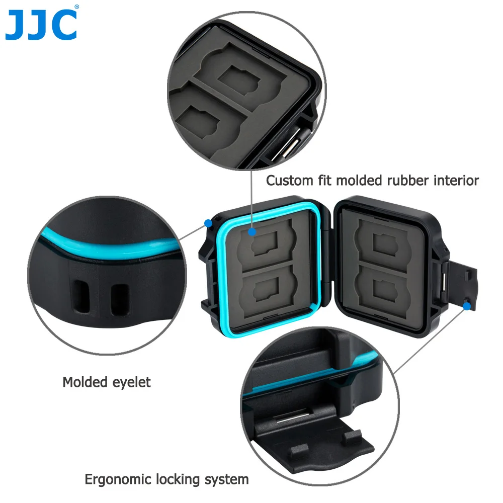Чехол-Кошелек JJC для карт памяти SD органайзер 4 SDHC SDXC Micro TF-карт с инструментом