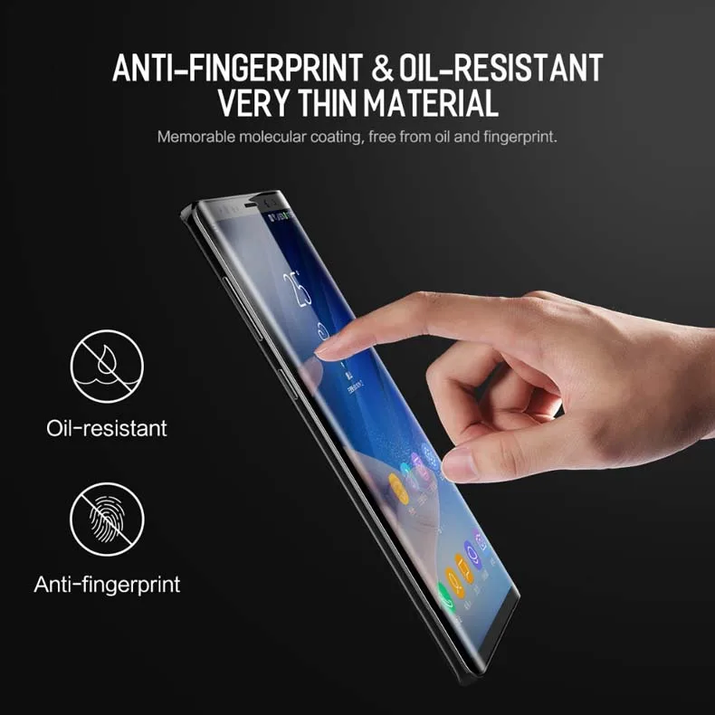 Защитная пленка для экрана для samsung Note 9 10 Plus ROCK 0,18 мм с полным покрытием 3D изогнутая мягкая Гидрогелевая пленка для экрана для samsung Note 9 10
