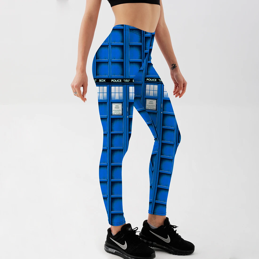 

Summer styles Sexy Hot Women New Pants Womens Trousers Fashion Blue Tardis HWMF Leggings printing Pant Capris Fitness