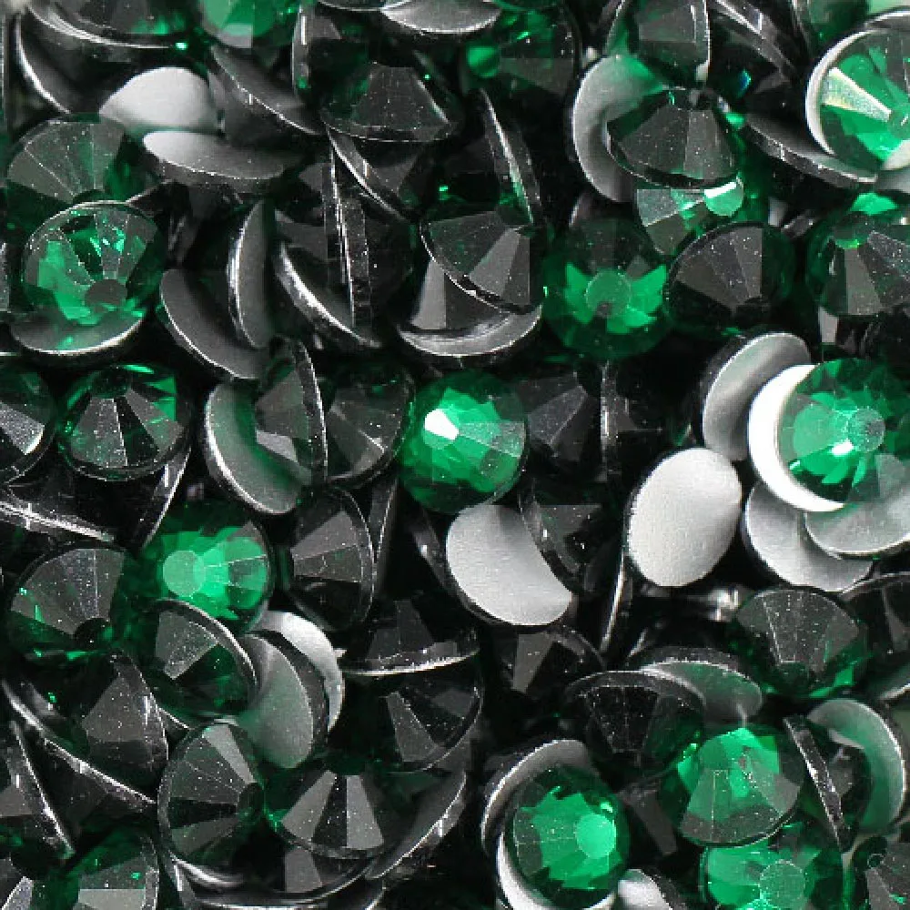 SS3 SS30 стразы с плоской задней частью 1440 шт Изумрудный Кристалл для ногтей горный