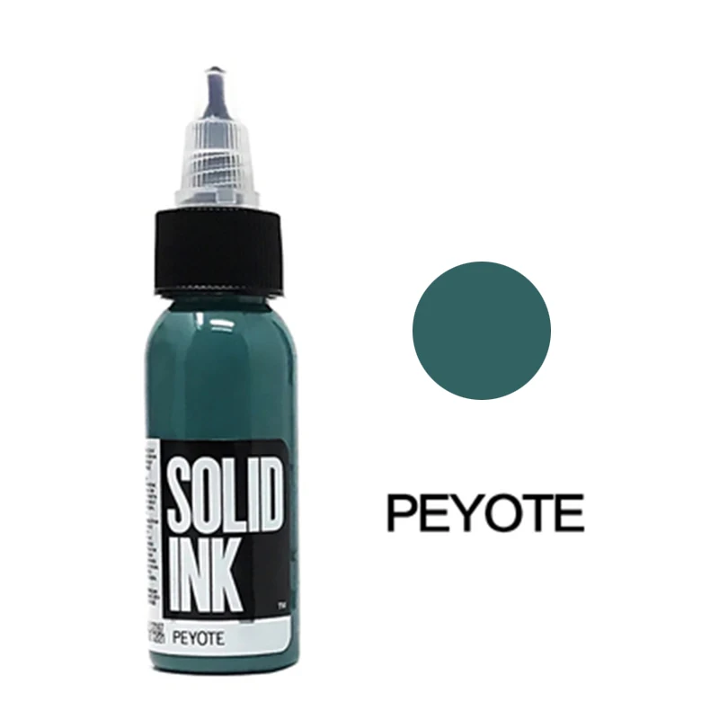 Peyote Чистый, набор чернил для татуажа, пигмент, профессиональное пигмент краска для тату pigmentos тату краска tinta para labios хна для тату цвет tinta para tatuar - Цвет: Peyote