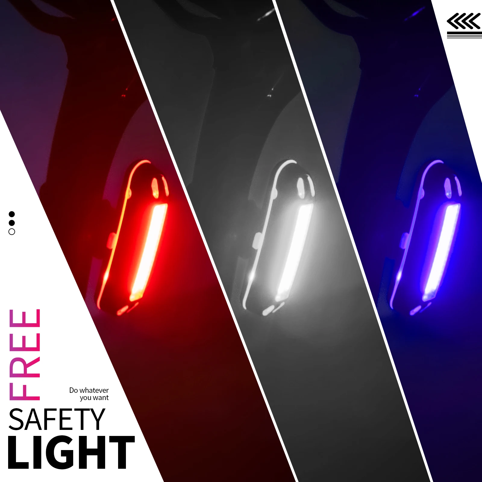 Велосипедный задний фонарь водонепроницаемый светодиодный светильник для