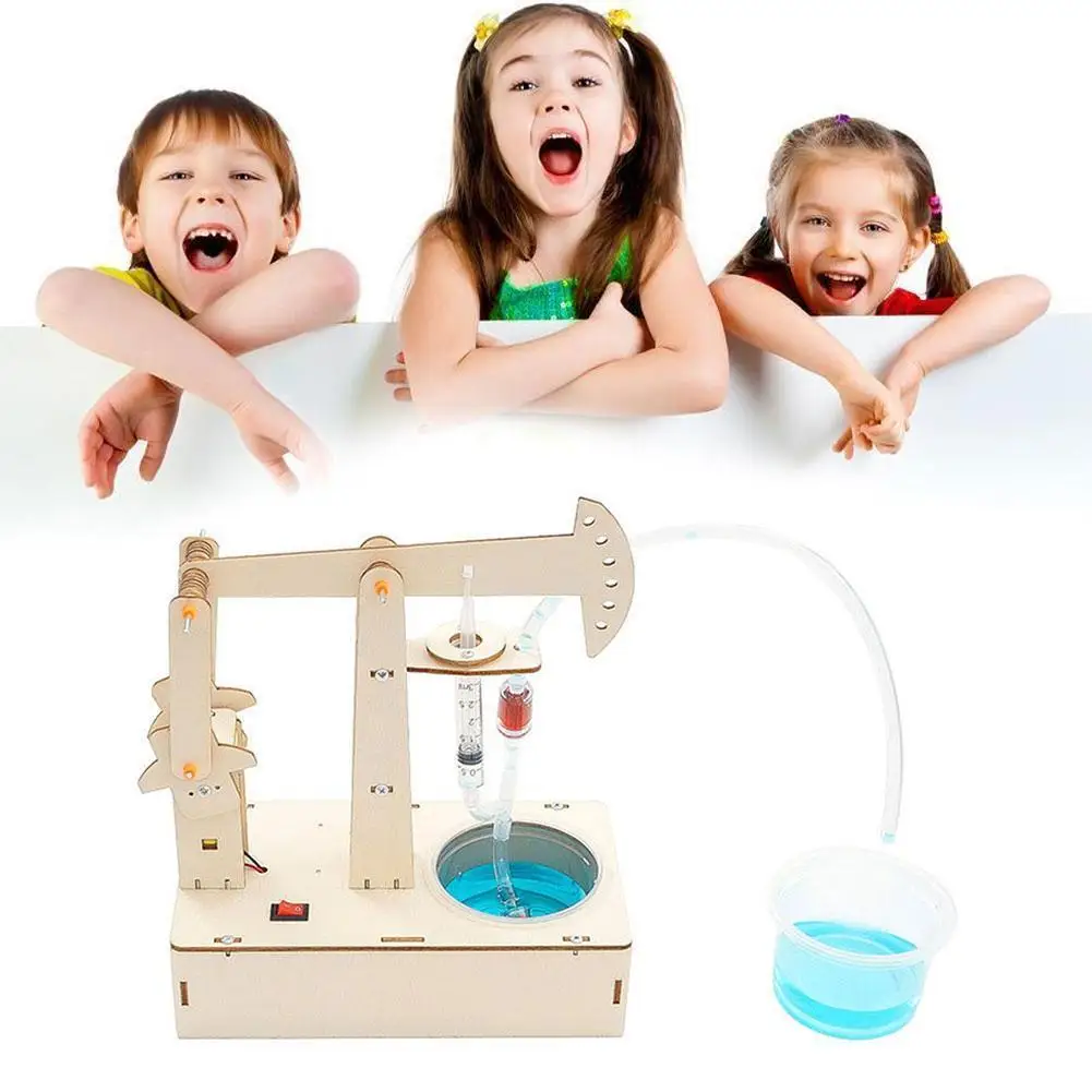 

Hand Made Childrens DIY Toys Technology Pumping Unit Experiment STEM Diy Science Kits school Kids Educational Toys Supplies C9Y8