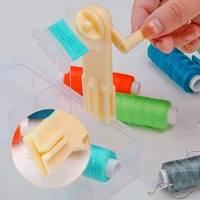 string winder and 100pcs plastic embroidery floss bobbins sewing thread board card cross stitch thread organizer sewing tools