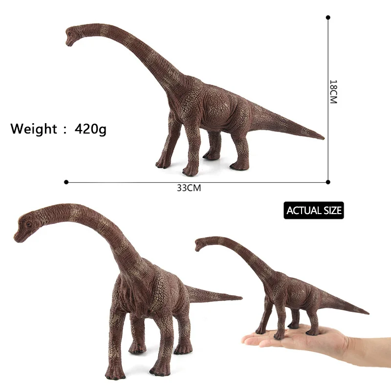 Большая модель динозавра Юрского периода ПВХ Фигурки Брахиозавра коллекционные