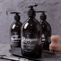 3 in 1 set bathroom soap dispenser 500ml shampoo body wash hair conditioner bottle plastic storage bottle press pump sub bottle