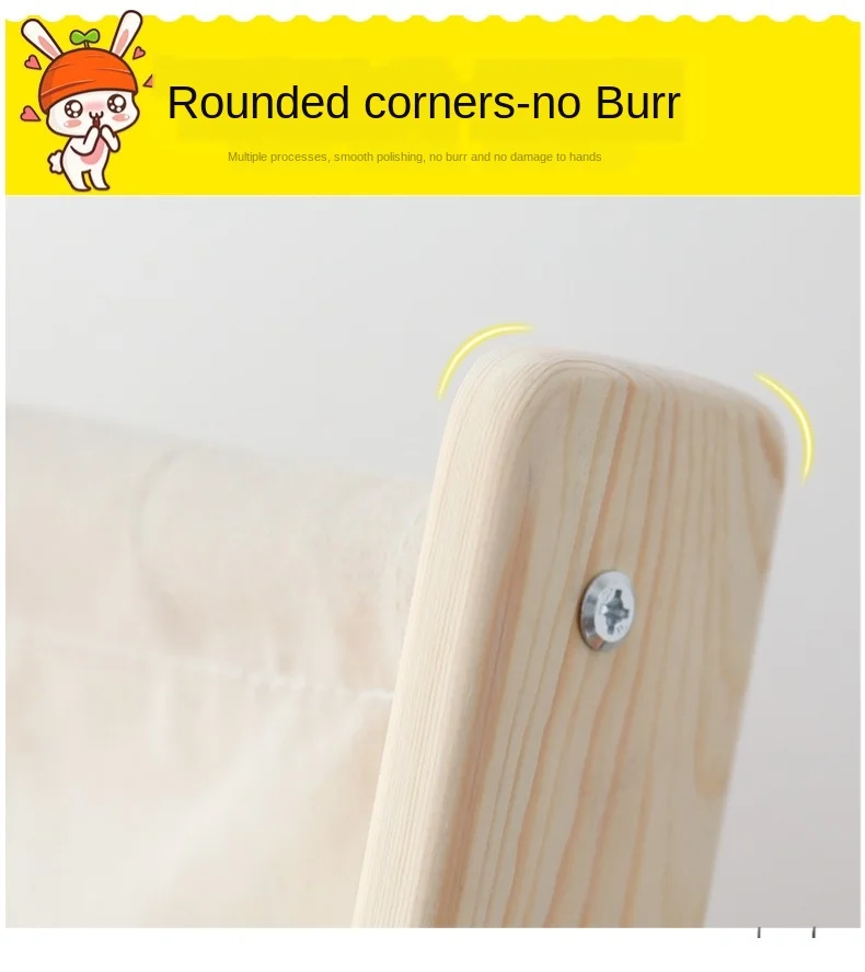 Многоуровневая детская книжная полка из чистого массива дерева детский книжный