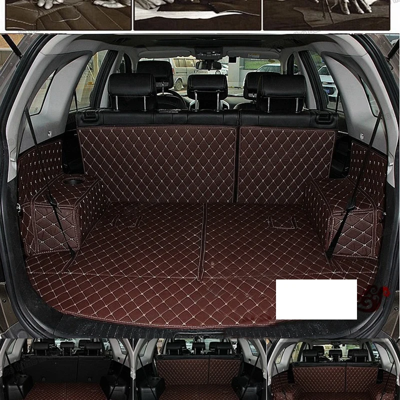 

lsrtw2017 car styling fiber leather car trunk mat for byd s6 2011 2012 2013 2014 2015 2016 2017
