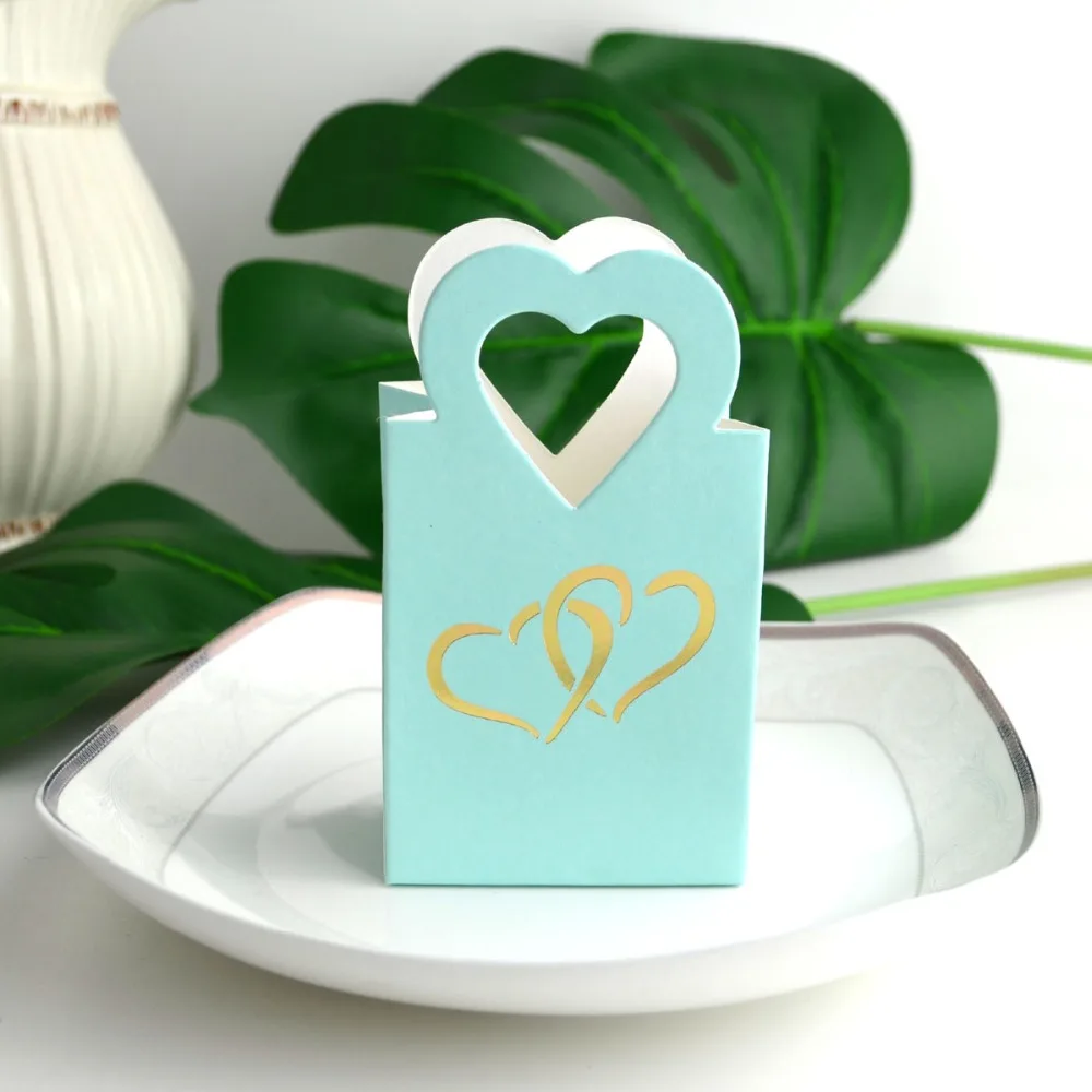 100 шт белые розовые синие креативные европейские сладости сумка коробка любовь