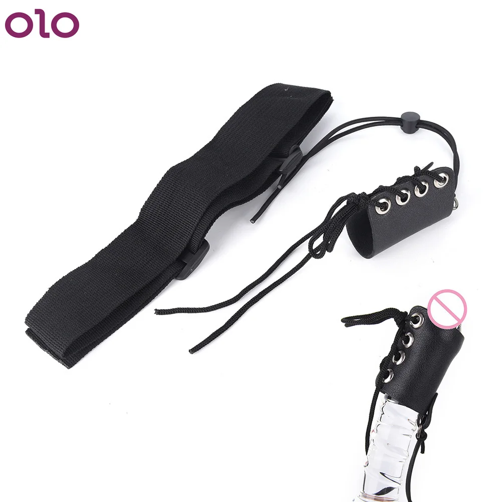 Увеличитель пениса с металлическим шариком кожаный удлинитель вешалка для