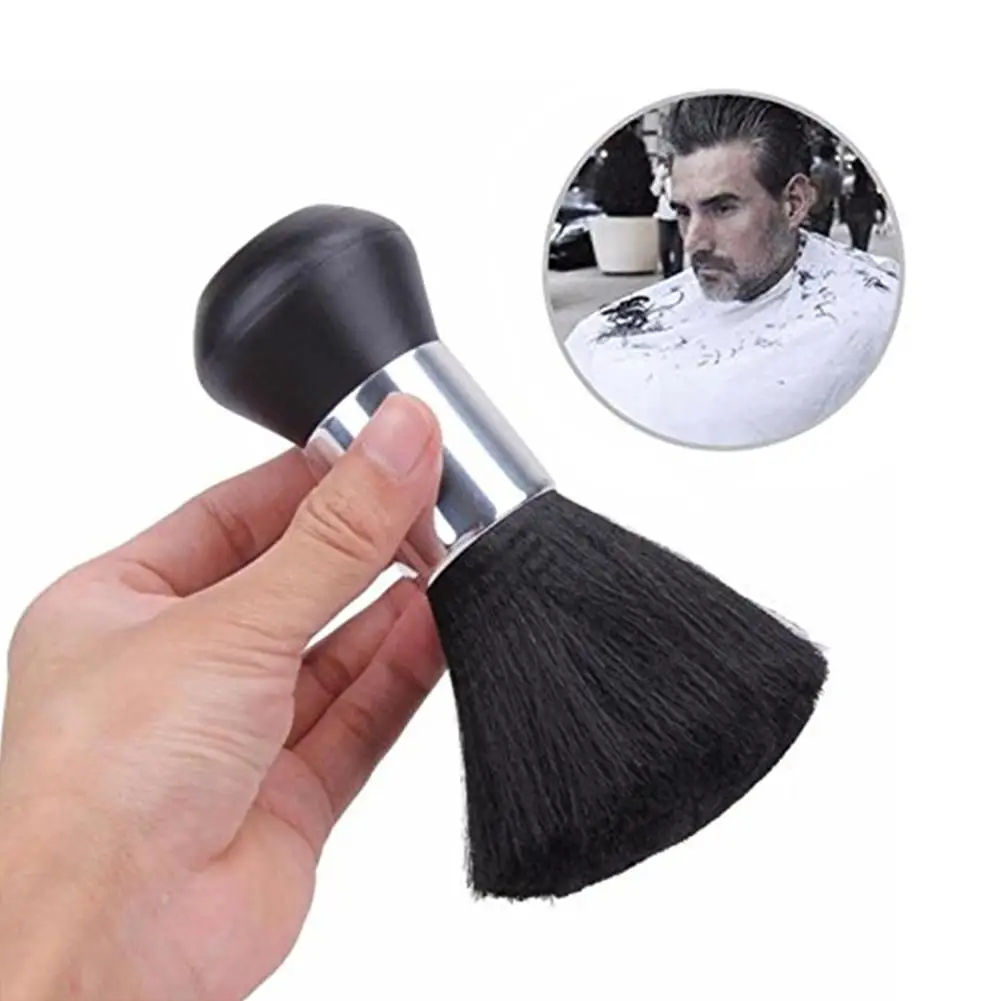 

1PCS Soft Black Neck Face Duster Brushes Salon Barber Hair Cleaning Sweep Brush Hairdressing Hairbrush Styling Makeup Tools