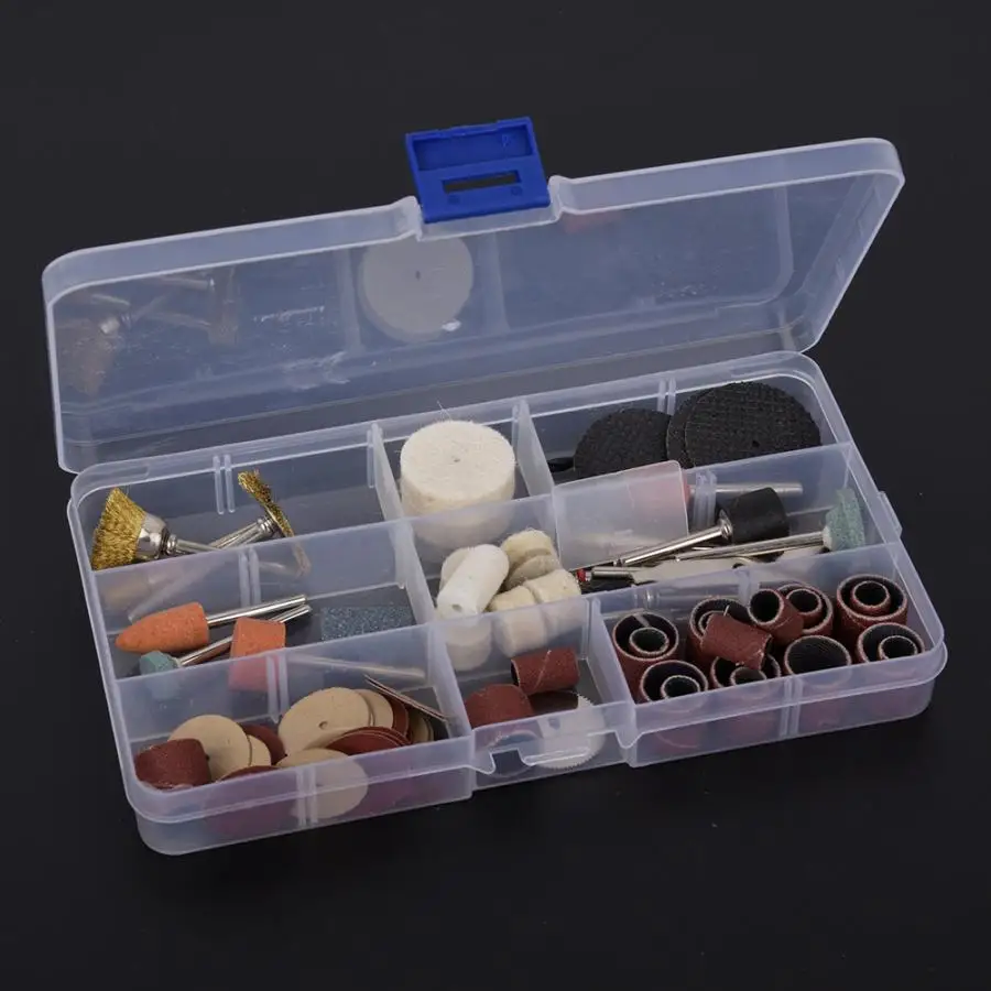 93 шт. роторный инструмент Аксессуар Набор бит шлифовальный полировальный для