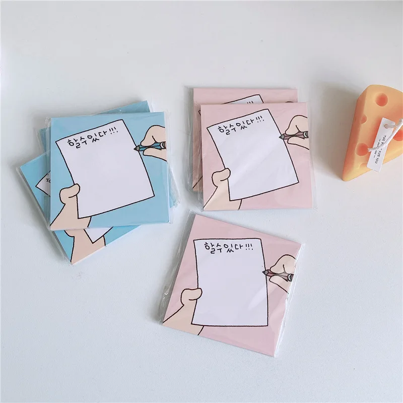 

Korean Ins Cartoon Creative Cute Memo Pad Student Mini Notebook Signature Book School Stationery Kawaii Message Paper 50 Sheets