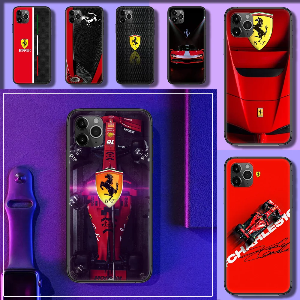 

Super ferraris Run Car Phone Case Cover Hull For iphone 5 5s se 2 6 6s 7 8 12 mini plus X XS XR 11 PRO MAX black painting