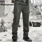 Брюки IX9 мужские тактические водонепроницаемые, боевые штаны SWAT, армейские милитари, брюки-карго, уличные штаны, повседневные хлопковые брюки