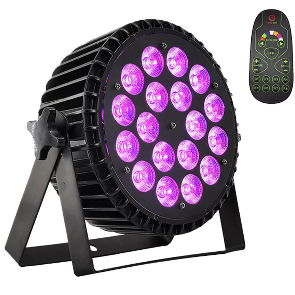 Пульт дистанционного управления 18x12 Вт светодиодный алюминиевый светильник rgbw 4