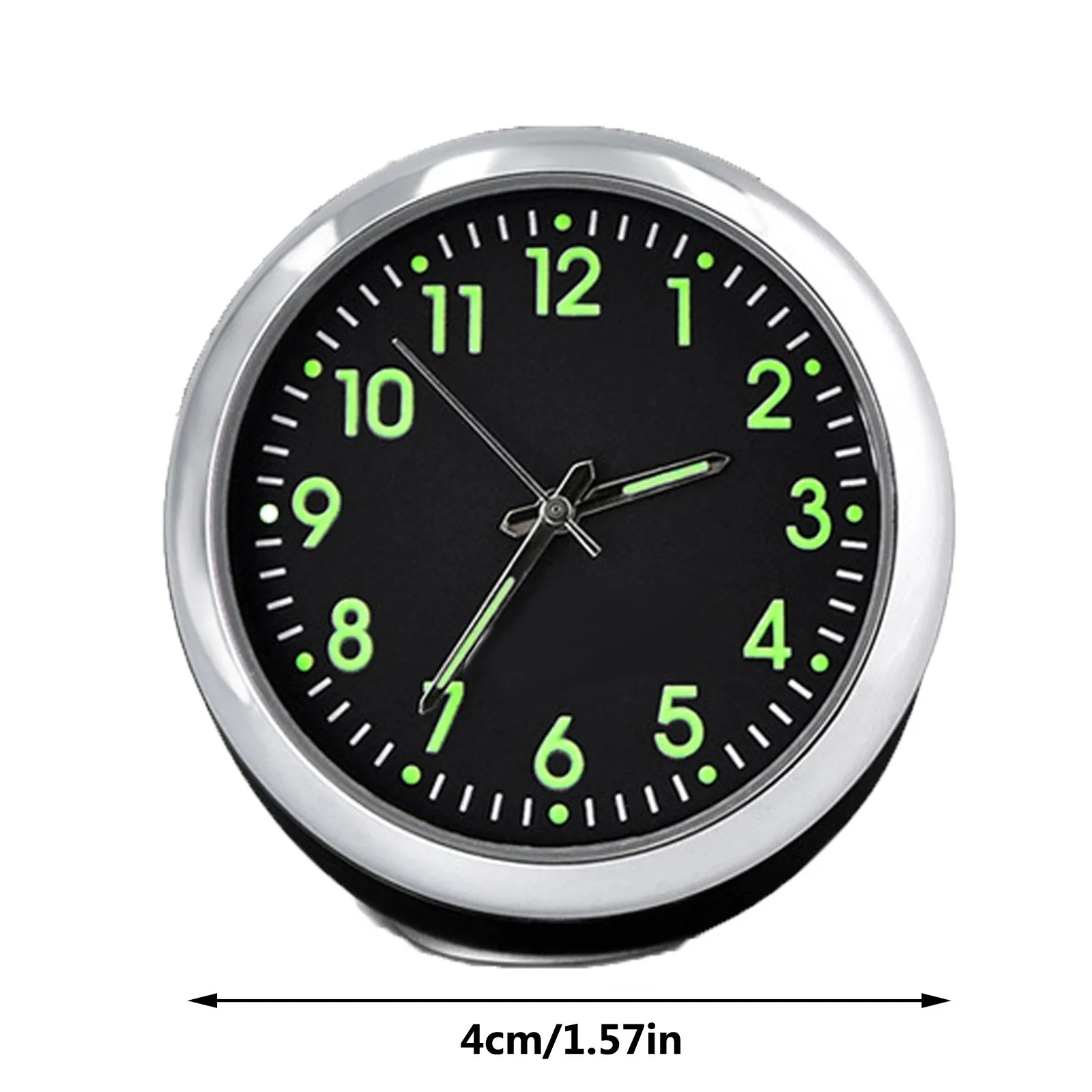 

Mini Car Fluorescent Wall Clock Light Quartz Clock Universal Pocket Watch
