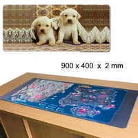 large extend gaming mousepad hot 900x400x2mm locked edge soft desk play mat rubber anti slip cushion for overwatch csgo lol 2