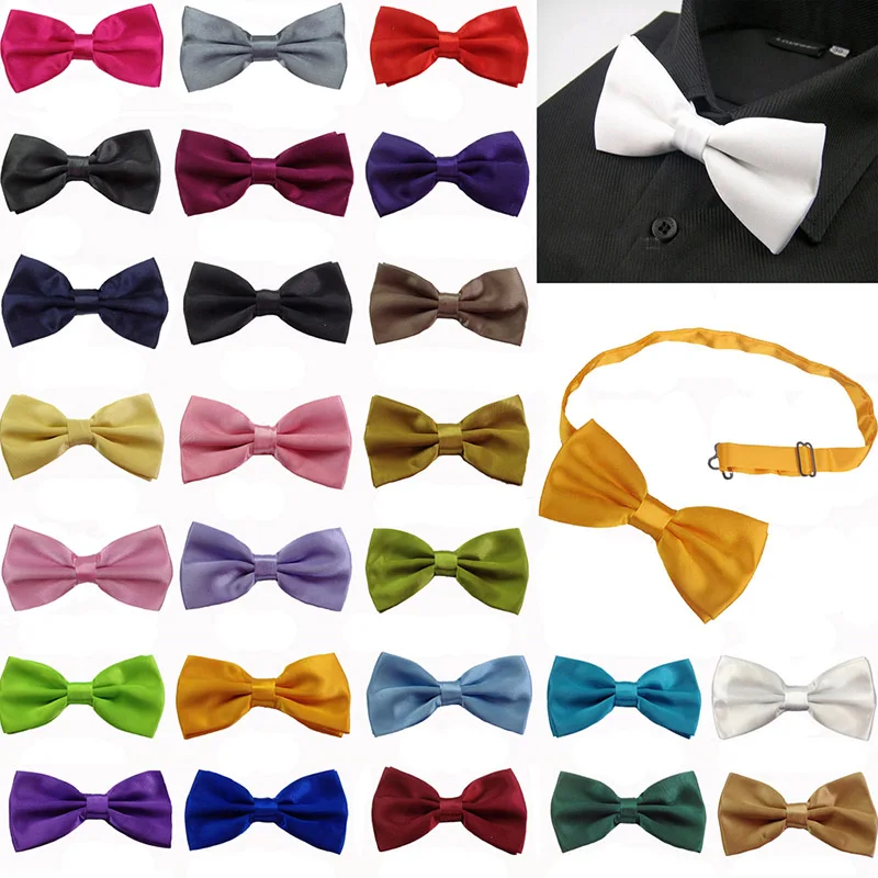 MEN ADULT Bowties Solid Butterfly Bowtie Classic Accessories Gift Fashion Party Neckwear New Wholesale Novelty FA98