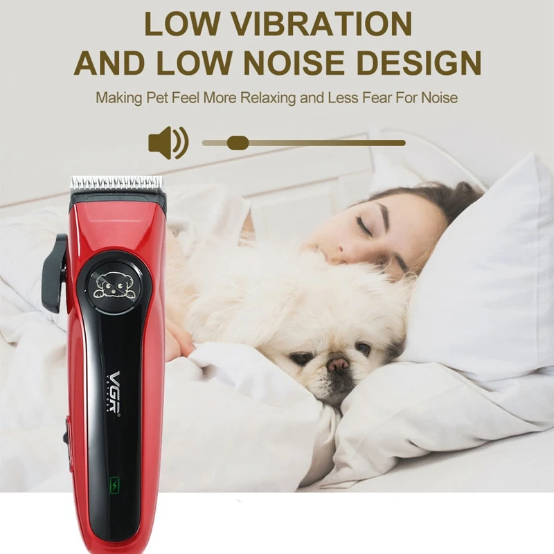 

VGR V-202 Pet Hair Clipper Rechargeable Professional Dog Hair Clipper for Pet Hair Cutting Machine