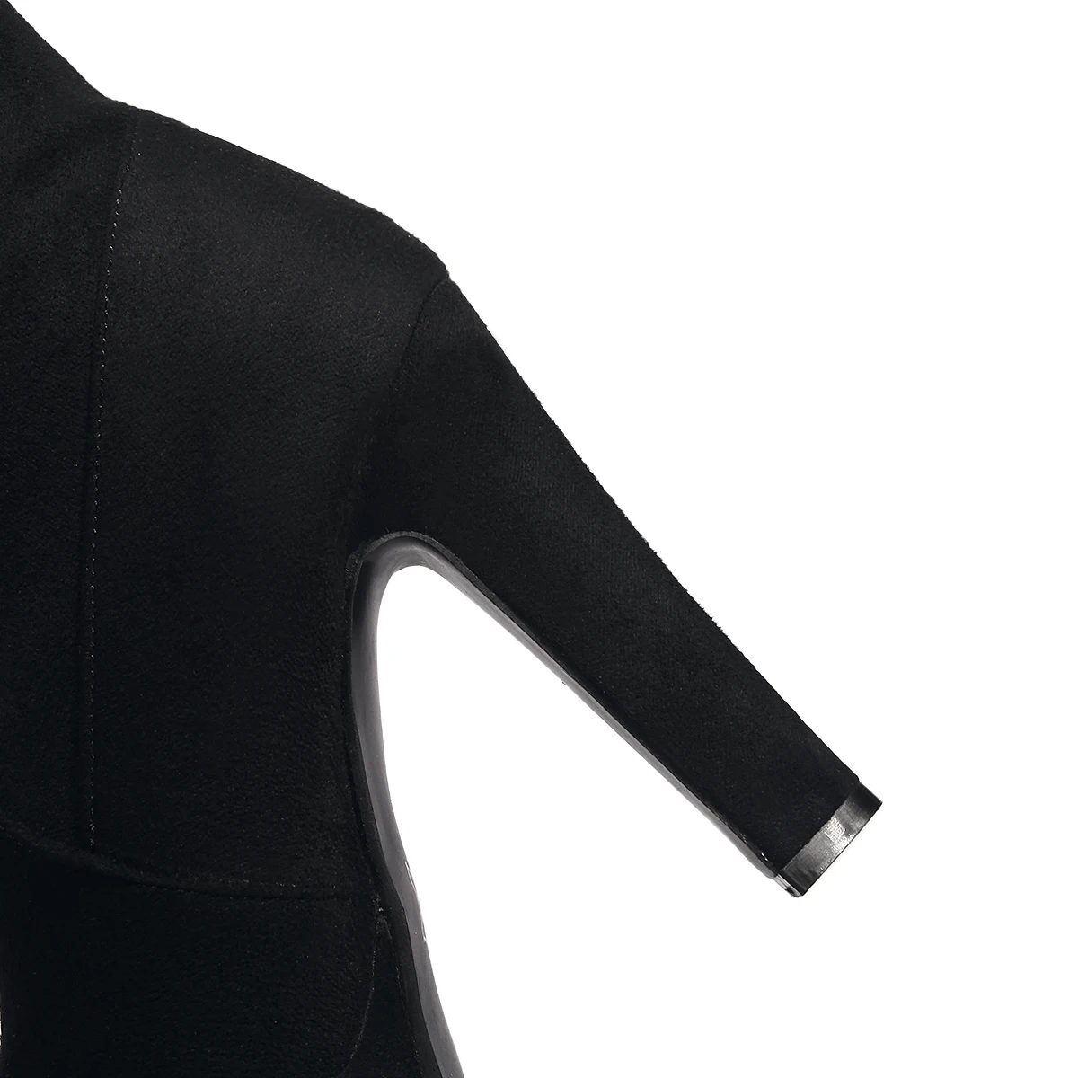 

2019 Plus Size 33-43 Slip On Platform Women Shoes Woman Party Boots Add Fur Winter Boots Super High Heel Black Blue yhj89