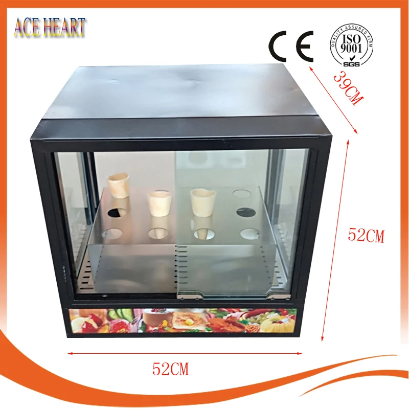 Коммерческое многофункциональное Дисплей шкаф Еда Стекло инкубатор для
