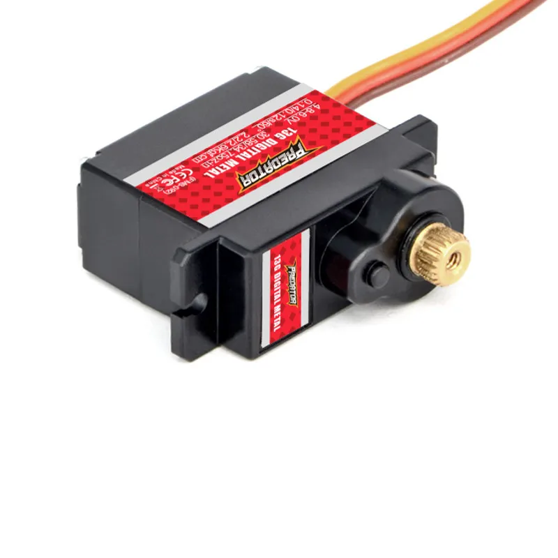 4 шт. FMS Predator 13g полностью Металлическая Шестерня цифровой аналоговый