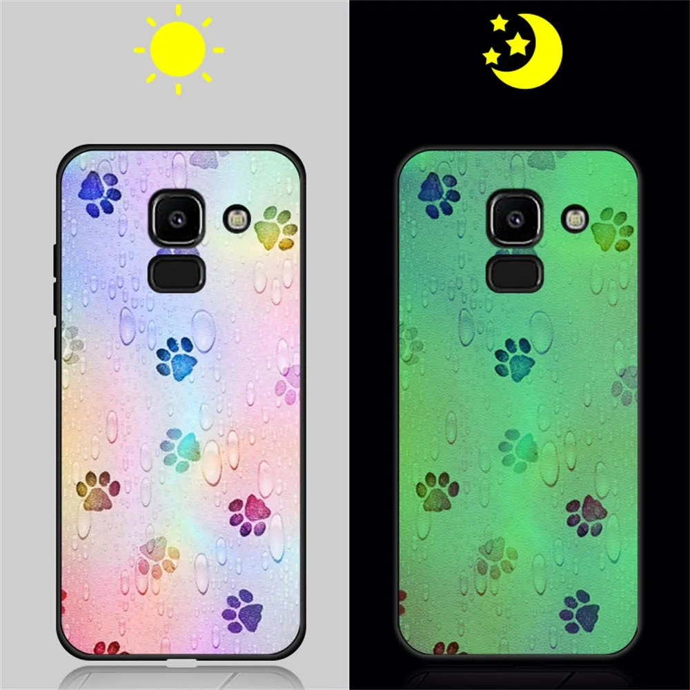 18 Светящийся чехол для samsung Galaxy A10 A20 A30 A40 A50 A60 A70 Крышка для samsung Galaxy A6 A7 A750 кожи Funda светящийся чехол - Цвет: 18