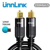 unnlink hifi 5 1 spdif fiber toslink optical cable audio 1m 2m 8m 10m for tv box ps4 speaker wire soundbar amplifier subwoofer