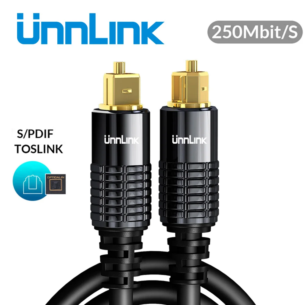 Оптоволоконный кабель Unnlink HIFI 5 1 SPDIF Toslink аудио м 2 8 10 для ТВ приставки PS4 провод