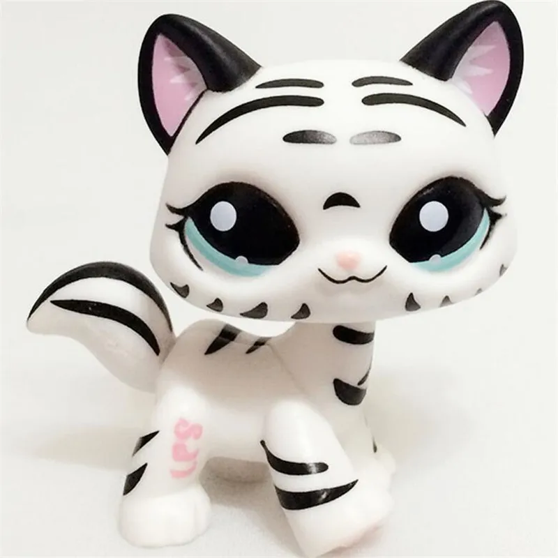 Настоящая lps маленькая игрушка для питомцев модель собаки короткошерстная