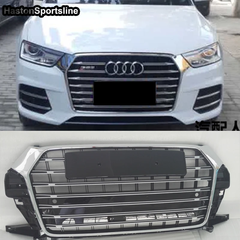 Для Audi Q3 Modified SQ3 Style Front Hood Центральная решетка Стайлинг автомобильной решетки 2016