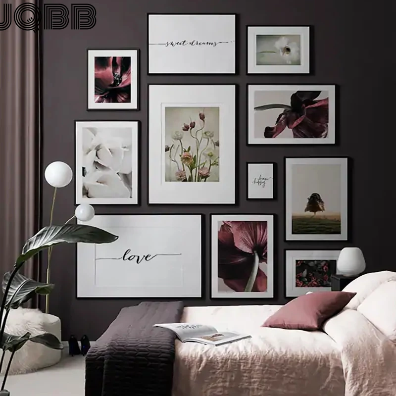 

Home Decor Plant Flower Picture Wall Art Canvas Painting Modern Quote Minimalist Art Posters And Prints For Living Room Design