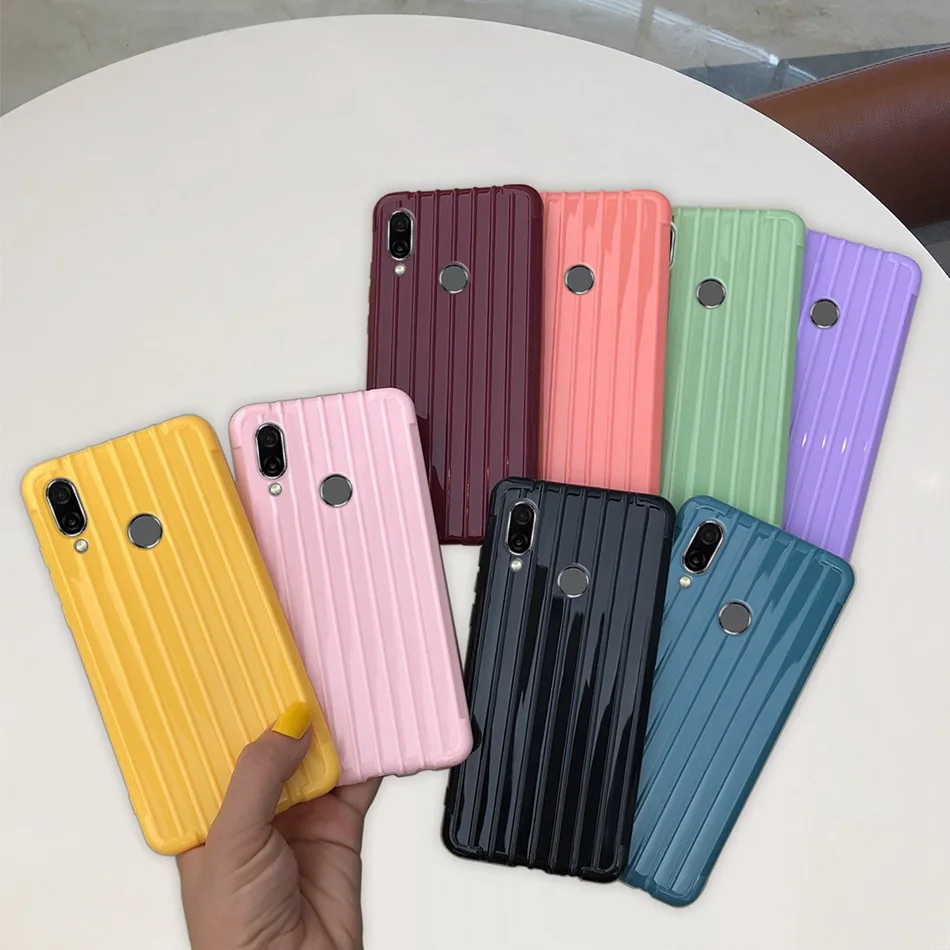 Силиконовый чехол в стиле багажника для Huawei Honor Play 6 3 дюйма Мягкий бампер из ТПУ