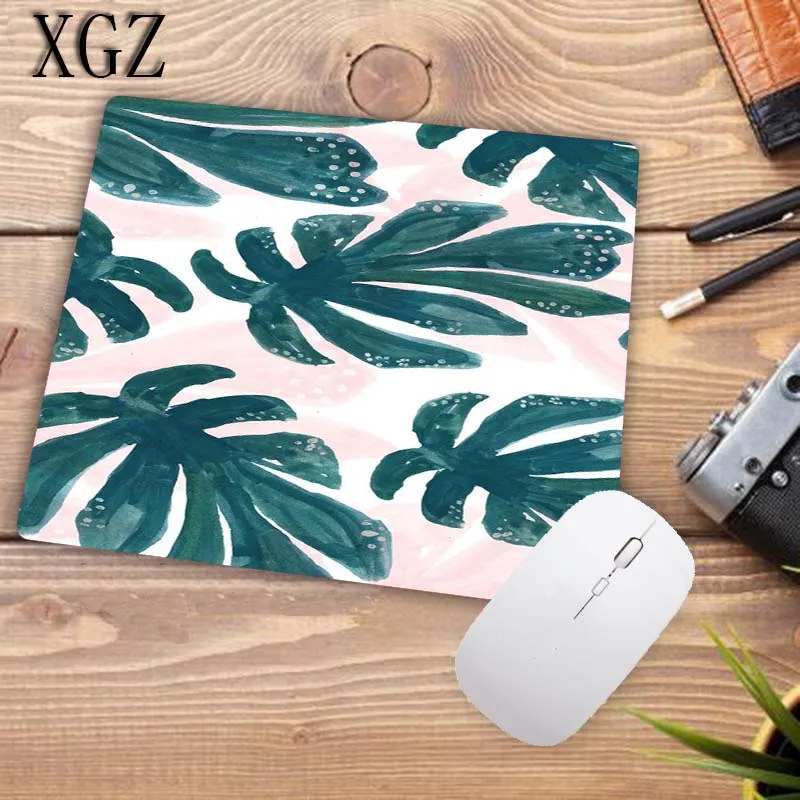 Продвижение XGZ Золотые Мраморные цветы зеленые листья игровые коврики резиновая