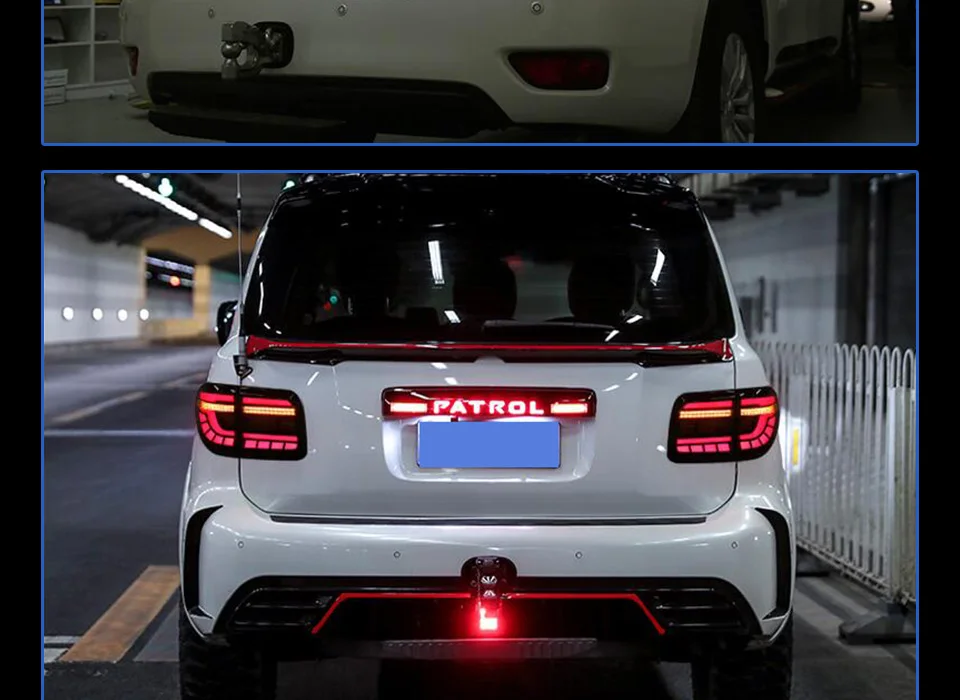 Задний фонарь для автомобиля Nissan Patrol Y62 2008- светодиодный задний фонарь Противотуманные фары Дневные ходовые огни DRL тюнинг автомобильные аксессуары