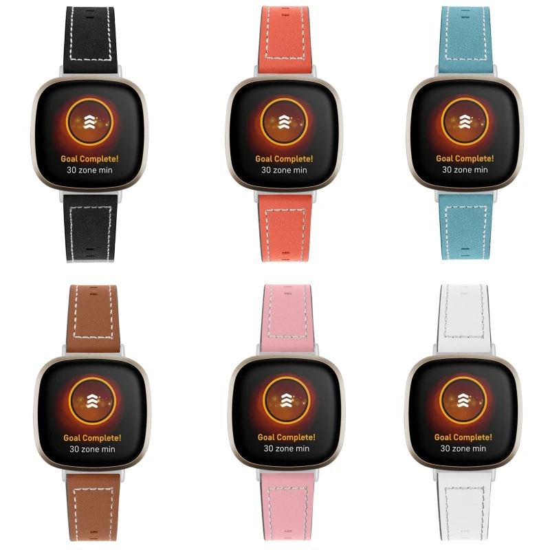 

Сменный ремешок из искусственной кожи на запястье, спортивный ремешок, ремешок для часов Fitbit Versa 3 Sense, аксессуары для часов