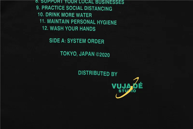

21ss NEW TOP hip-hop VUJADE KENIJIMA T-Shirts Men Women Oversized Best Quality Summer Slogan letter print short sleeve T Shirt