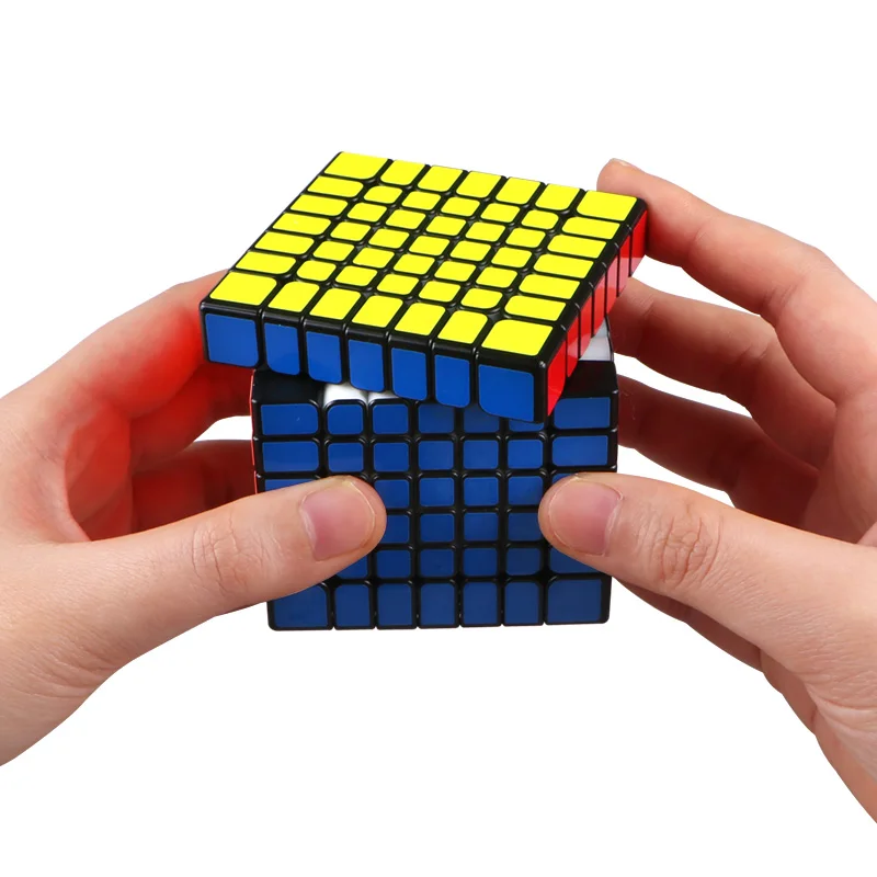 7x7x7 скоростные магические кубики 7 слоев черная головоломка 7*7*7 Развивающие