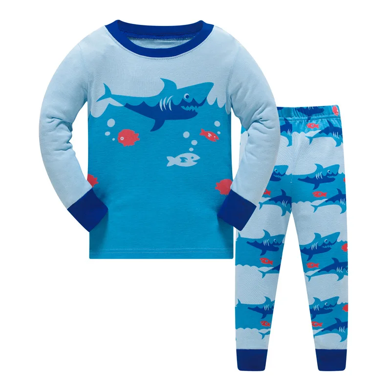 Детские пижамные комплекты одежда для сна мальчиков Пижамный костюм Детская