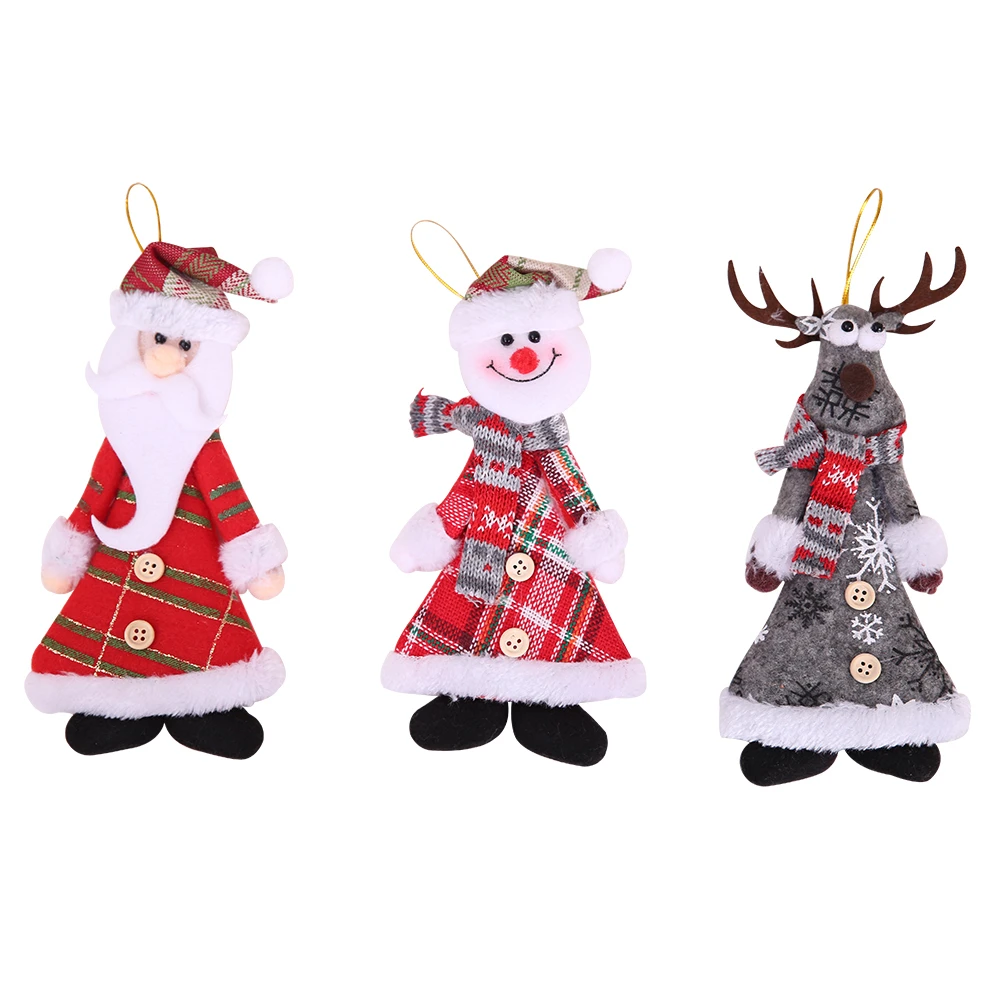 Игрушка Санта-Клаус для рождественской елки орнамент с оленями Рождество