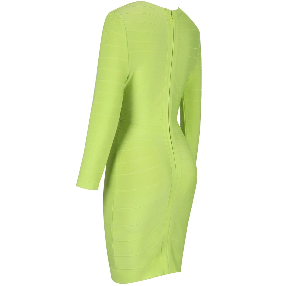 Женское облегающее платье с оленем неоновое женское Бандажное знаменитости