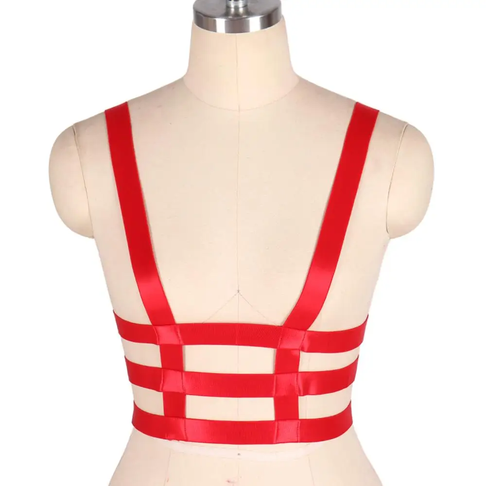 Красная портупея для тела ремень ремней ремни на талию подтяжки в готическом